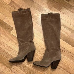 Vince Camuto - tan leather boots- 9.5